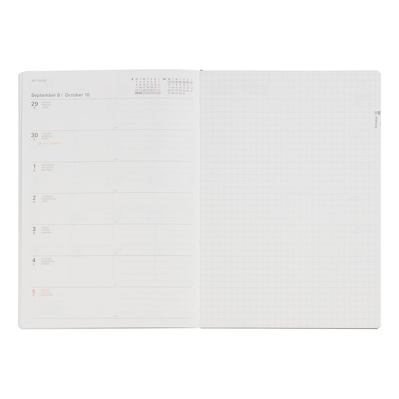 【DELFONICS Diary 2026 Edition／Starting from October 2025】Diary Refill B6 Horizontal