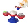 PAWpular Pets Interactive Windmill Cat Toy with Suction Cup, Rotating