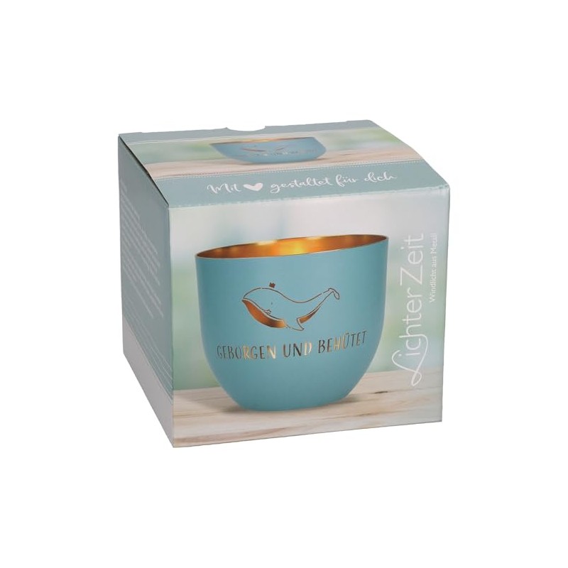 Safe and Protected Metal Lantern Blue