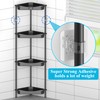HuggieGems 4 Tier Floor Standing Corner Shower Caddy Organizer Shelf