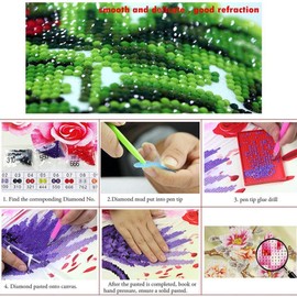 Eiflow 5D Diamond Painting Dotz Kits for Adults Full Drill,DIY Paint with Diamond Embroidery Art Craft Mosaic Making for Home Wall Decor,Lighthouse(16x12 Inches)