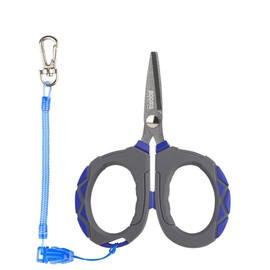 Booms Fishing XW01 Fishing Scissors PE Line Cutter Portable with Spiral Cord