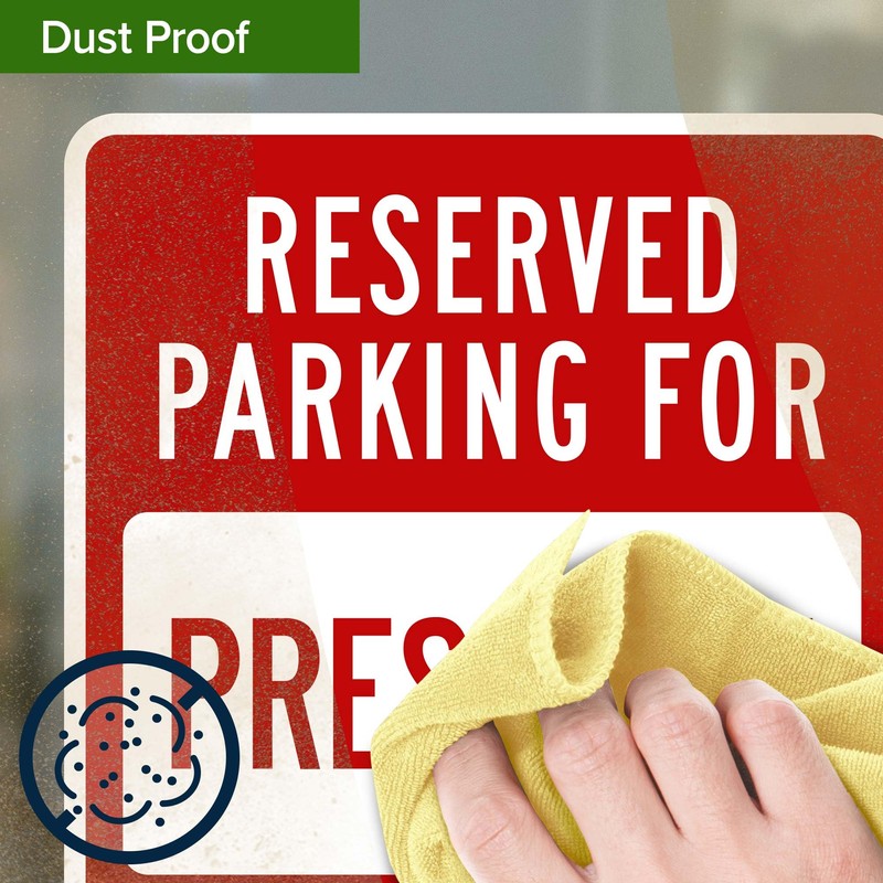 Reserved Parking For President Unauthorized Vehicles Towed Away Sign, 10x7