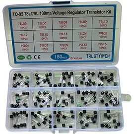 Gernal TRUSTYIWE 15Values 150pcs TO-92 78L05 78L06 78L08 78L09 78L10 78L12 78L15 78L18 78L24 79L05 79L15 78L79L 100ma Voltage Regulator Transistor Kit