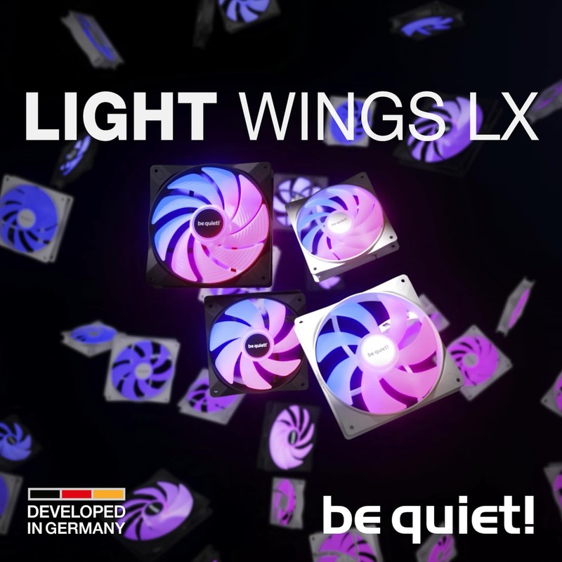be quiet! Light Wings LX 120mm PWM PC Case Fan