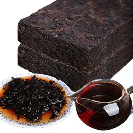 Promotion 200g (0.44LB) Ripe Pu'er Chinese Puer Tea Brick tea Old Ripe Pu-erh Ancient Tree Pu'er tea Black tea Chinese tea Pu er tea Ripe tea shu cha Puerh tea healthy food Pu-erh tea Green food Old trees Pu erh tea cooked tea