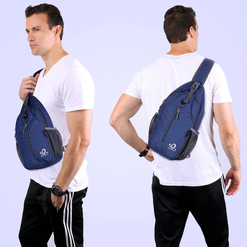 WATERFLY Sling Backpack Sling Bag Shoulder Backpack Shoulder Bag Adjustable