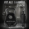 Yes4All 50lbs - Single Olympic Weight Plate & Kettlebell Combination,Upgraded