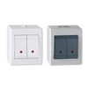 ALING-CONEL Surface-Mounted Series Switch with Glow Lamp (Rocker Switch) 10AX/250V~/IP