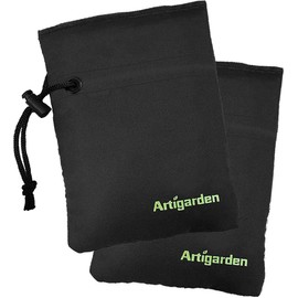 Artigarden Upgraded Outdoor Faucet Cover for Winter Freeze Protection - Outside Water Hose Bib Insulated Sock for Cold Weather, Black, Pack of 2