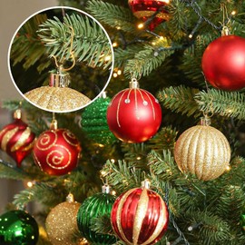 Ornament Hooks, 100 Pack Ornament Hangers, Christmas Ornament Hooks, Ornament Hooks for Christmas Trees, Christmas Hooks for Ornaments, Christmas Tree Hooks Ornaments Christmas Tree Decorations, Gold