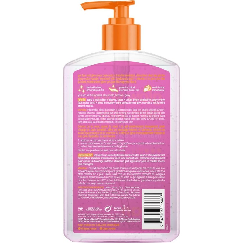 b.tan Clear Self Tan Gel | Glow Your Own Way
