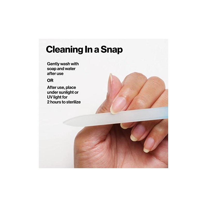 Revlon - Lima de uñas de vidrio azul con tecnología
