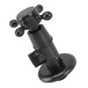 Solid Brass Angle Stop Valve Retro Thickened Cold Hot Triangle