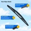 DECARTON Rear Windshield Back Wiper Arm Blade Set - Replacement