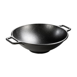 Lodge BOLD 14 Inch Seasoned Cast Iron Wok; Design-Forward Cookware