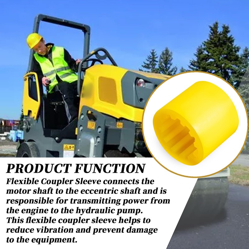 XYgdhqpt 5000178336 Flexible Coupler Sleeve Compatible with W-Acker N-euson RD880,