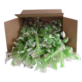 Extra Large Rock Candy Sticks: 144 Watermelon Lollipop - Light Green Rock Candy Sticks - Individually Wrapped - For Candy Buffet, Birthdays, Weddings, Receptions and Baby Shower - Espeez Bulk Candy