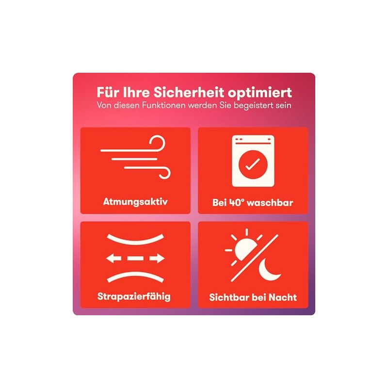 PURAHELP Set of 4 Car Safety Vests – Valid throughout