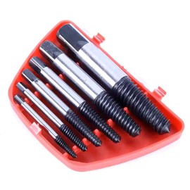 Sivitec 6PCS Screw Extractor Easy out Drill Bits Guide Broken Damaged Bolt Remover