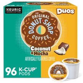 The Original Donut Shop Duos Coconut + Mocha Keurig Single-Serve K-Cup Pods, Medium Roast Coffee, 96 Count