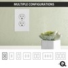 Questech Outlet Covers, Single Duplex Wall Plates 1-Gang Switch Plates