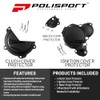 POLISPORT 91375 – Engine Covers Protection Kit KTM, HUSQVARNA Black