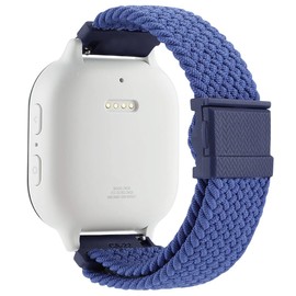 Wellfit Stretchy Braided Gizmo Watch Band Replacement - Magnetic Buckle, Adjustable Length, Breathable, Quick Release Spring Bars