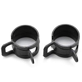 Daytona 91242 Motorcycle Hose Clip, Wide Hose for Outer Diameter 0.4 inch (10 mm), Set of 2