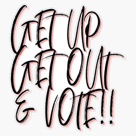 Vote, Vote, Election Day, Election Sticker Bumper Sticker Vinyl Decal 5"