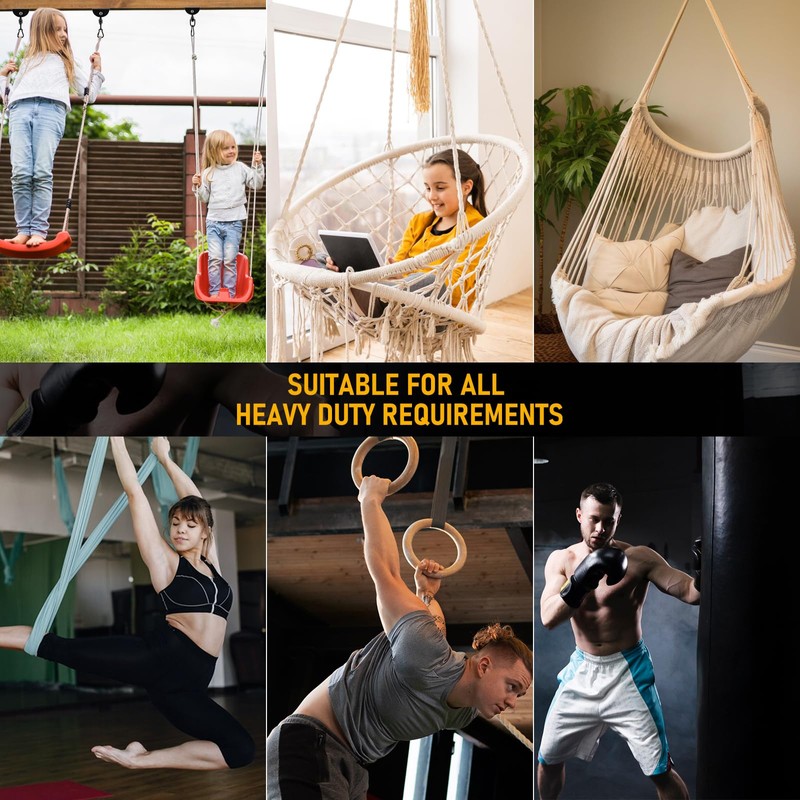 Eapele Hammock Hanging Kit, 1200 lb Capacity Heavy Duty Ceiling