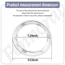 Fennoral Upgraded Aluminum Alloy 499612 Ring Gear Compatible with B & S 40 44 45 Small Engine Series, for 499612A 798616 798616A B1499612 ENP700019 Lawn Tractor