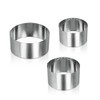 Metaltex 204536010 Baking Rings 3 Pieces Various Sizes Stainless Steel