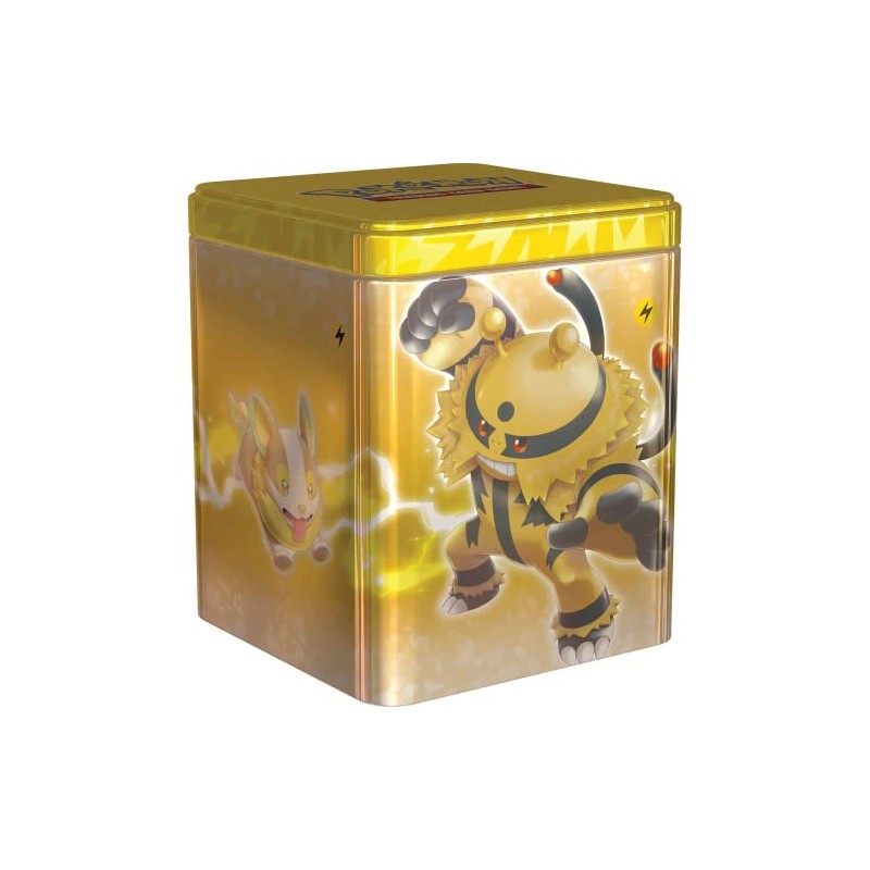 Pokemon TCG: Lightning Stacking Tin (3 Booster Packs & Coin)