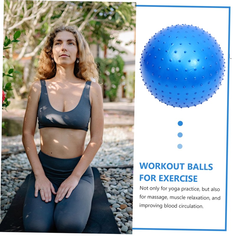 SAFIGLE Pilates Ball Yoga Ball Exercise Ball Spiky Massage Ball