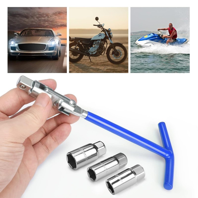 MQWDGJ Universal Spark Plug Wrench, 16 mm/18 mm/21 mm Spark