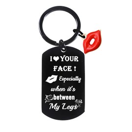 Ghloyza I Love You Gifts for Boyfriend Husband Valentines Day Gifts For Him Funny Keyring Couple Keyring Gag Gift Anniversary Birthday Gifts For Boyfriend From Girlfriend