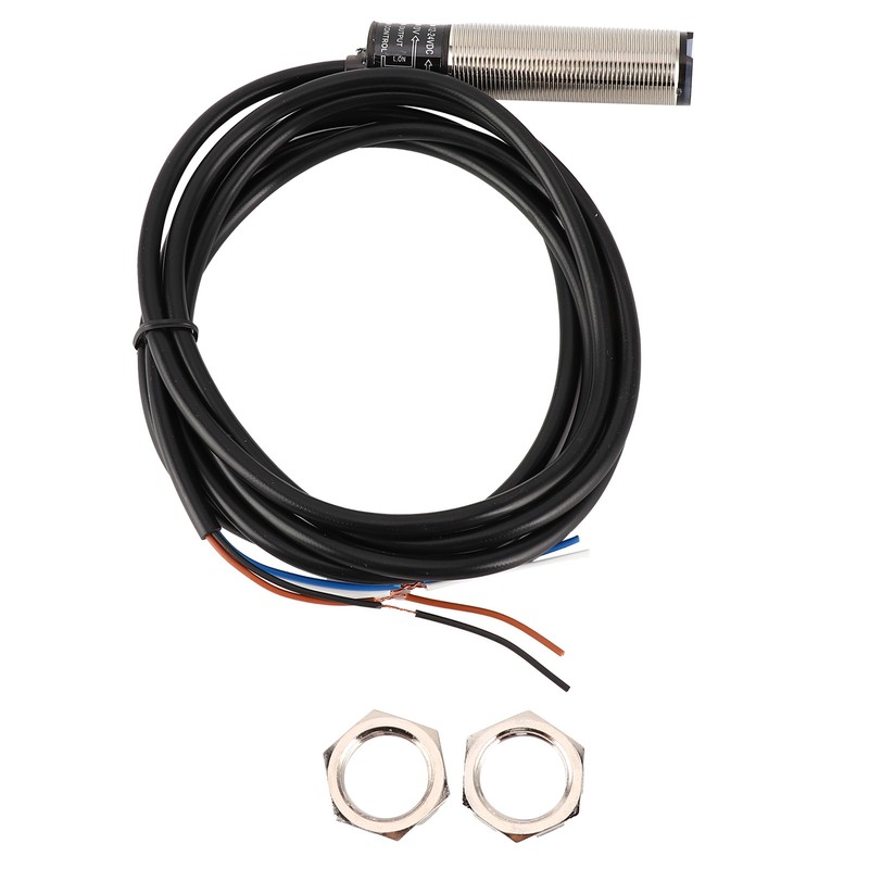 BERM Photoelectric Switch Sensor Diffuse Reflection Cylindrical 4‑Wire Power Control