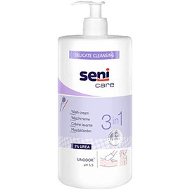 Seni 13231 Care Waschcreme 3 in 1 mit 3% UREA 1000 ml Pumpfglasche
