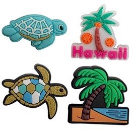 Shoe Charms Cartoon Crocs Stecker Set Niedliche Tier Cartoon Schuh Dekoration Charm, Schuh Charme, Charms für Schuhe Charm Crocs Clog Sandalen Geburtstag Party (30er Set Sommer Strand)