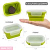 SiliSea Collapsible Snack Containers With Lids,Collapsible Food Storage Containers,Mini Fridge