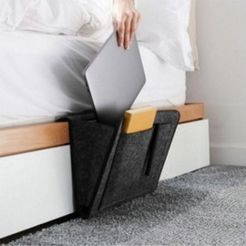 Space utilization side storage pocket (charcoal) gap fixing bed pocket