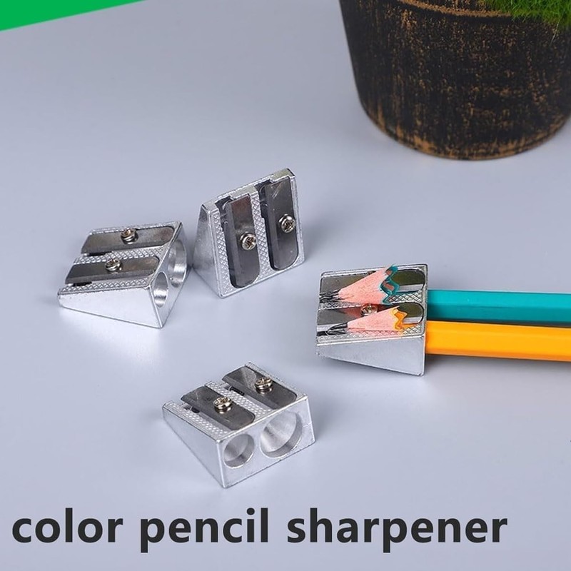 4 Pieces Magnesium Pencil Sharpener Survival Magnesium Pencil Sharpener Double