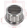 Stainless Steel Air Vent Cap Louvered Vent Cover Round Air