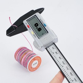 Luabue Nylon Thread Nylon Cord 0.8 mm x 10 m Nylon Beading String Knot Cord Nylon Band Polyester Thread Colourful Cord Bead Cord for Jewellery Making DIY Crafts (10 Pieces Colourful)