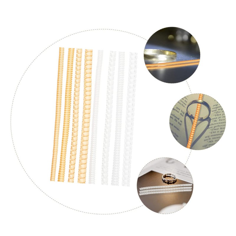 Operitacx 8pcs Practical Jewelry Tightener Ring Size Adjuster Ring Guard