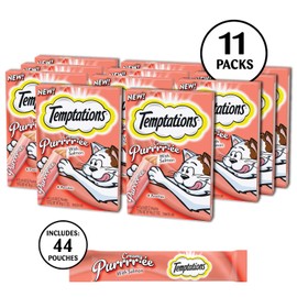 New! Temptations Creamy Purrrr-ee lickable purée cat treats, 44 pouches, multiple flavors