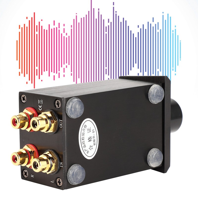 Volume Controller Black High Accuracy Passive Preamp Aluminum Alloy Amplifier
