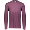 Augusta Sportswear mens Tri-blend Crew Long Sleeve, Maroon Heather, Medium