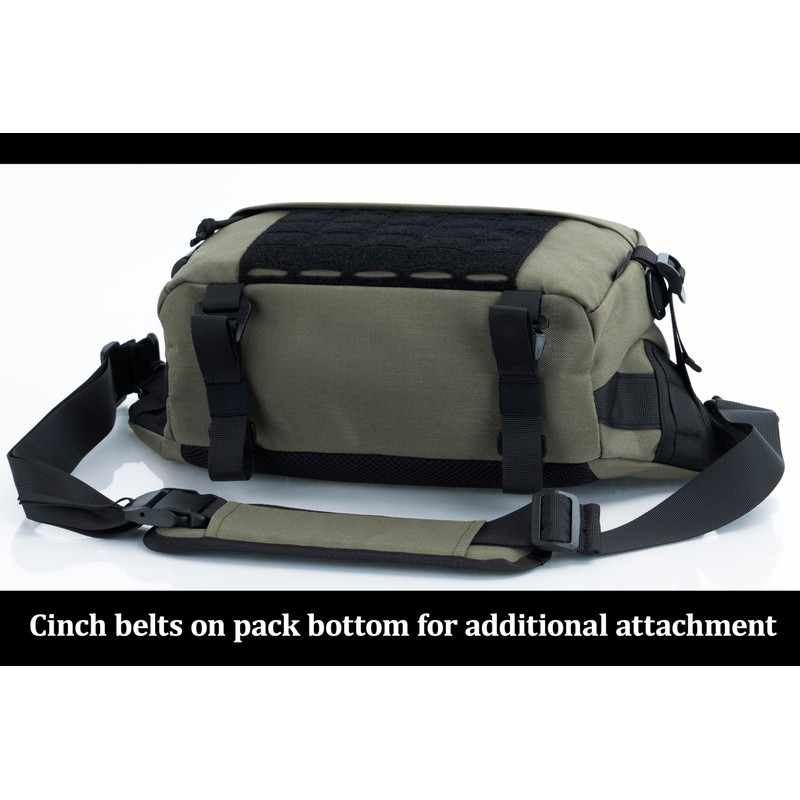 BACKFERRY Tactical Sling Backpack Crossbody EDC Pack MOLLE Satchel Bag